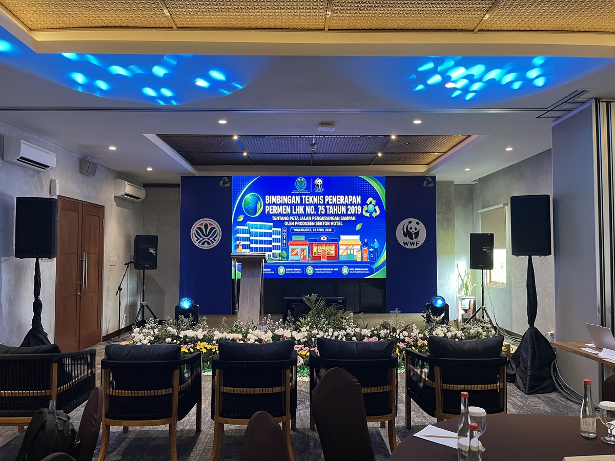 bimtek klhk - sewa led screen videotron jogja klaten 2026 - harga sewa live streaming jogja 2026 - evio multimedia